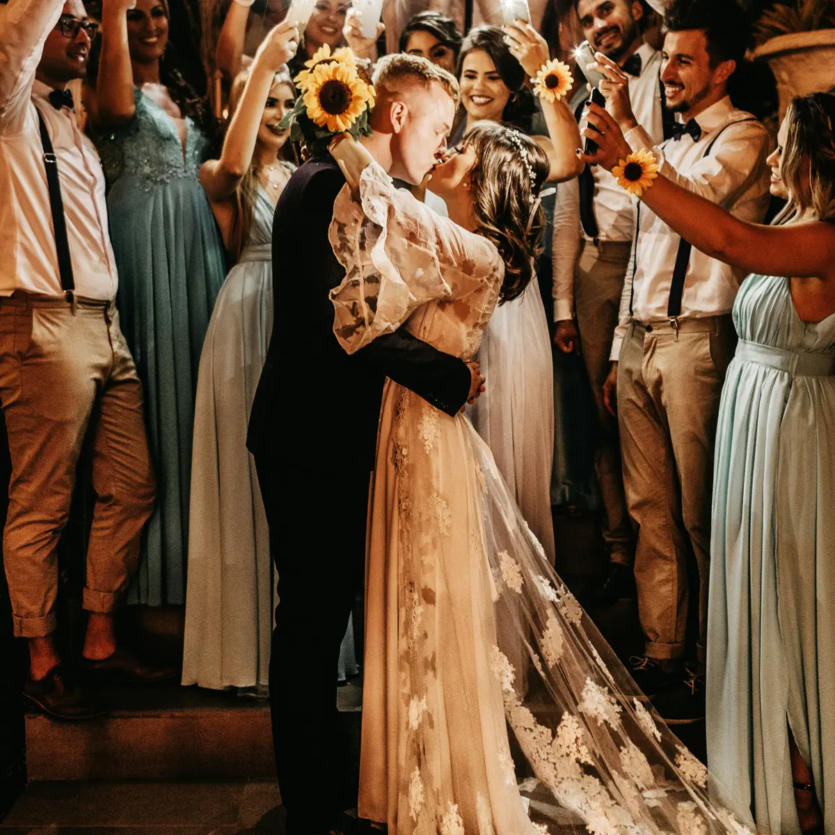 wedding kiss