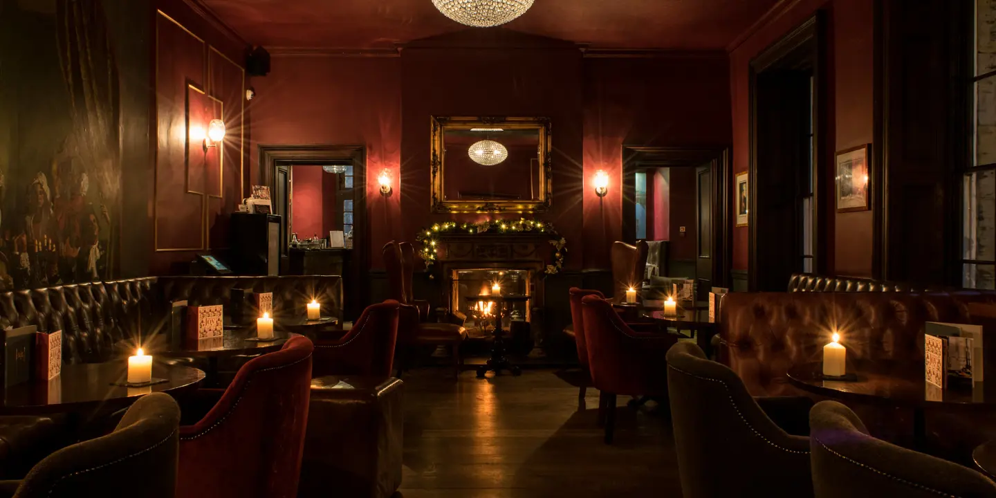 festive decoration in Burgundy Bar