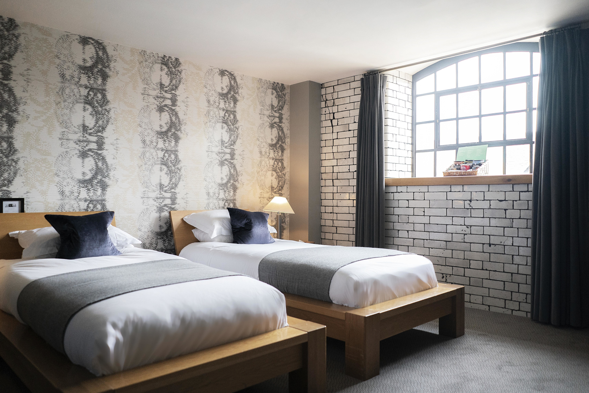 Two beds placed side by side.